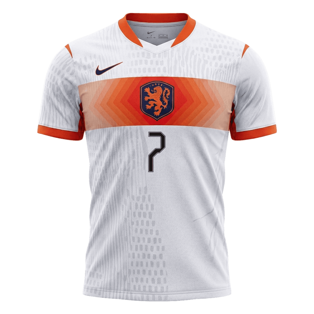 Netherlands Auswärtstrikot 2026 Spieler-Version XAVI #7