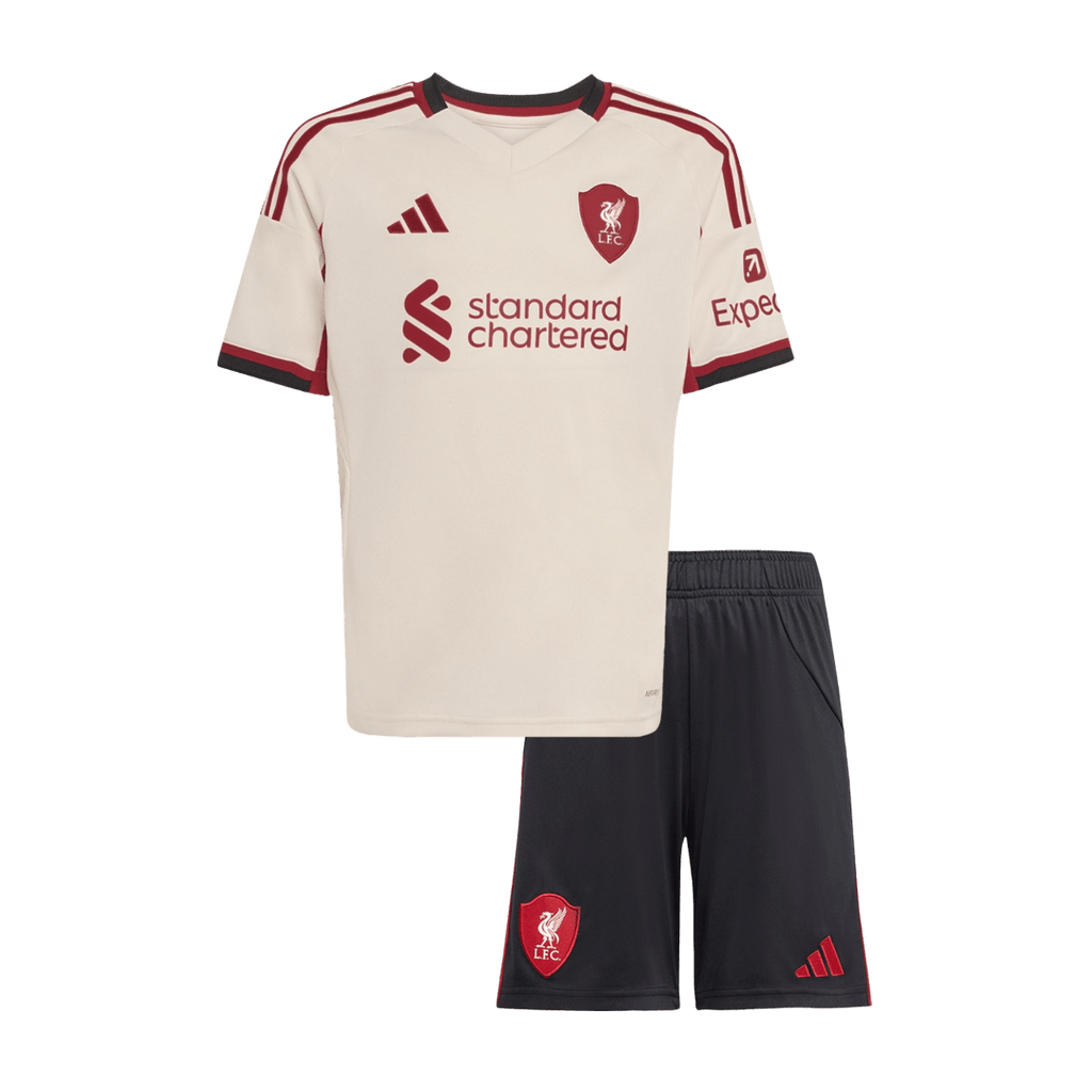 Liverpool Kinder Auswärtstrikot 2-teilig Set 2025/26
