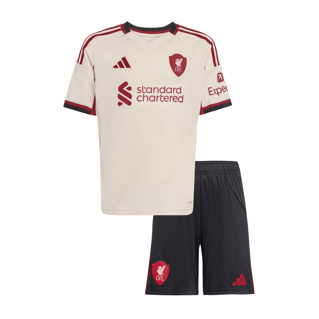 Liverpool Kinder Auswärtstrikot 2-teilig Set 2025/26