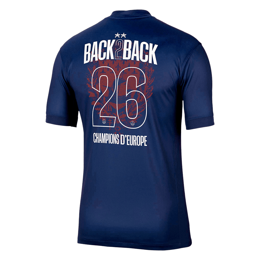 PSG Heimtrikot 2025/26 Fan-Version Champions of Europe #26