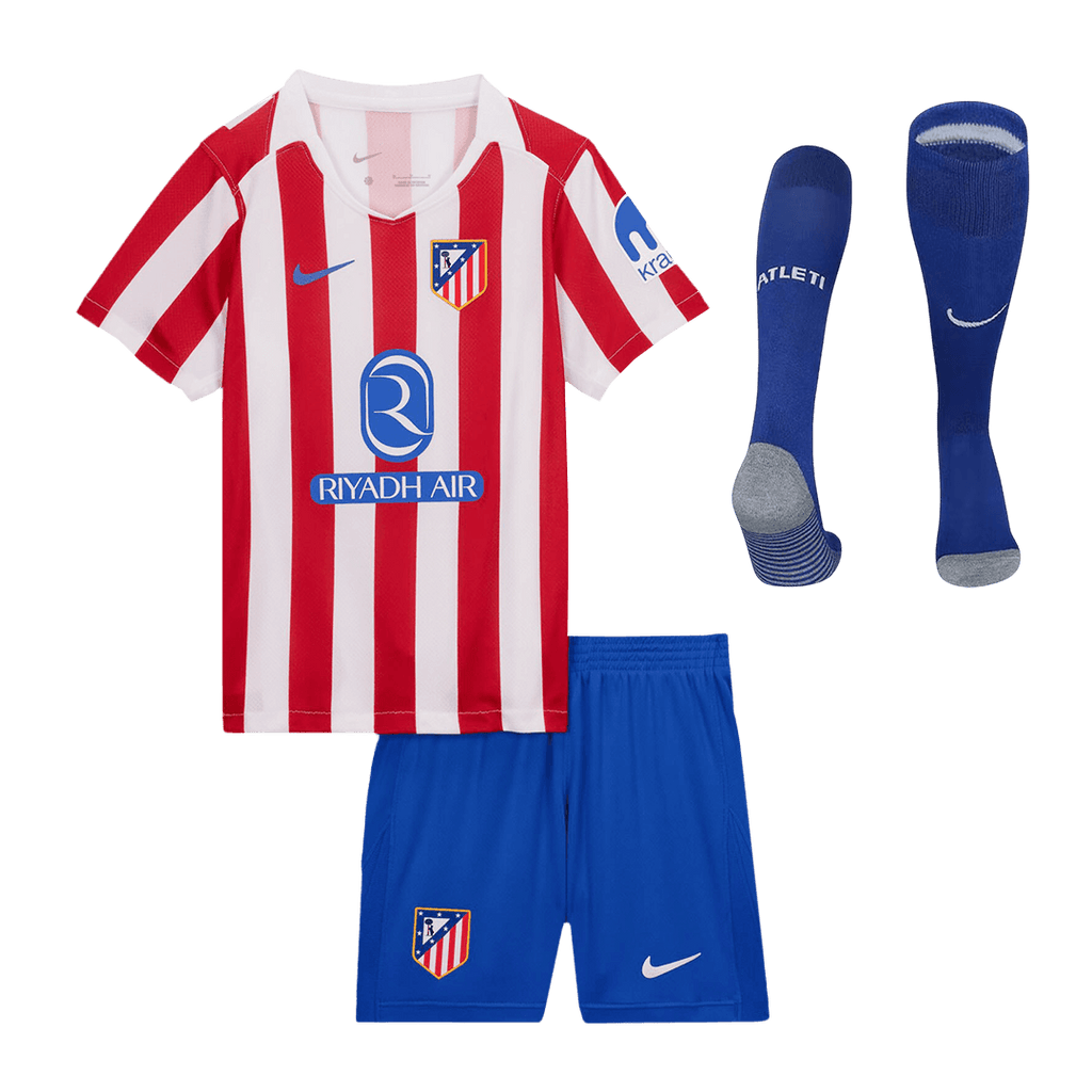 Atletico Madrid Kinder Heimtrikot 3-teilig Set 2025/26