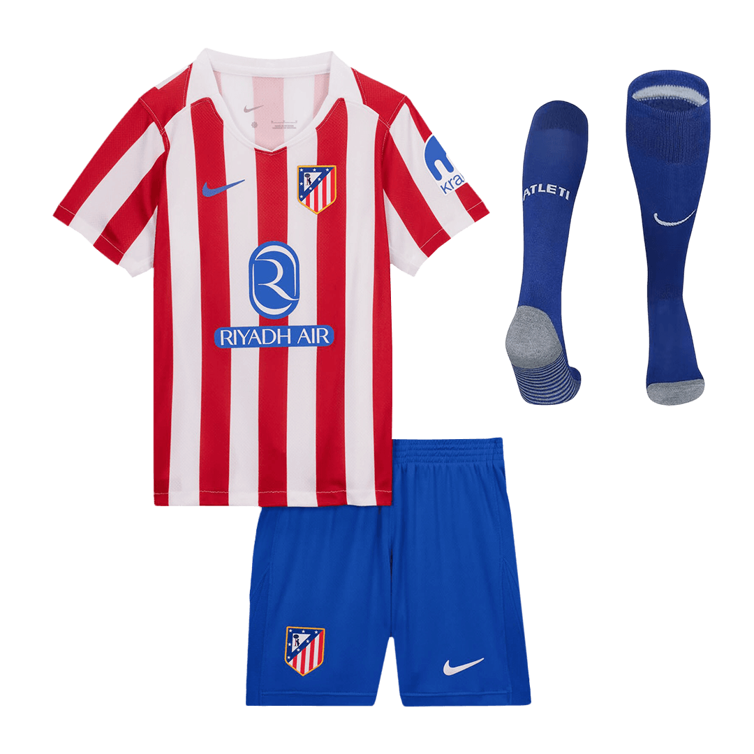 Atletico Madrid Kinder Heimtrikot 3-teilig Set 2025/26