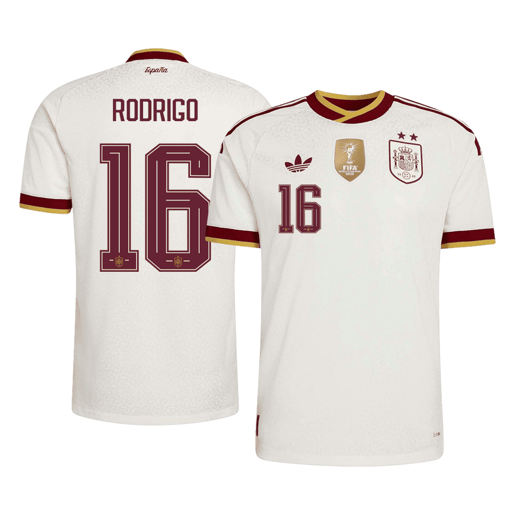 Spain Auswärtstrikot 2026 Spieler-Version RODRIGO #16