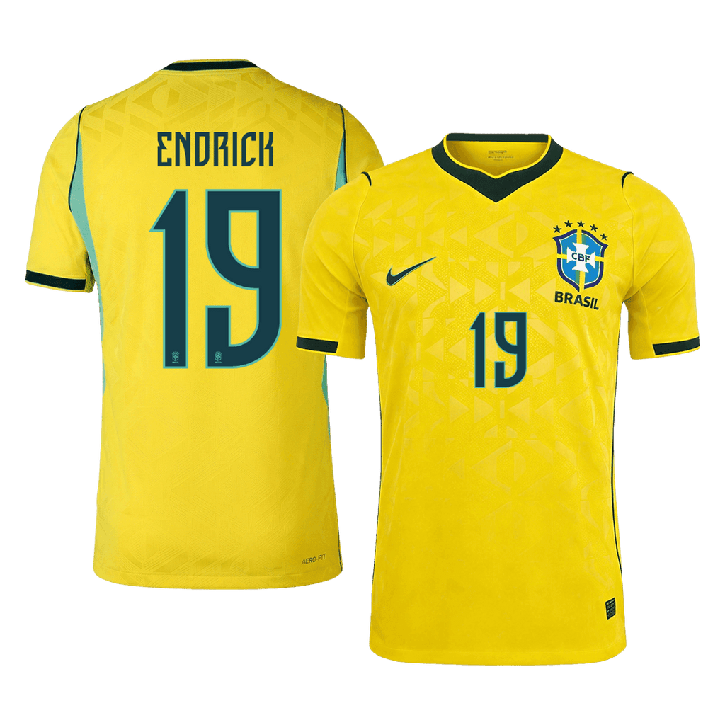 Brazil Heimtrikot 2026 Spieler-Version ENDRICK #19