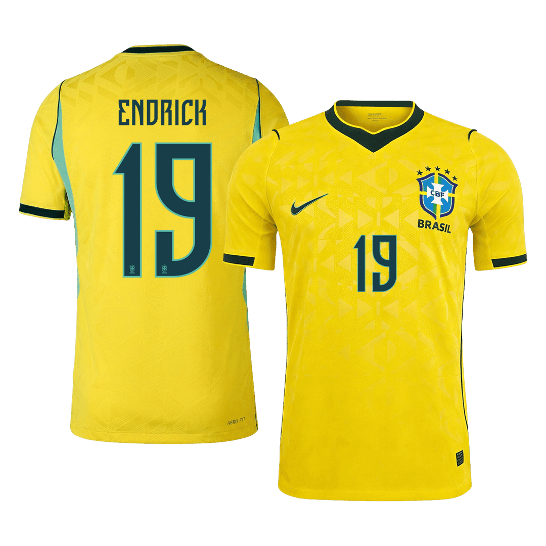 Brazil Heimtrikot 2026 Spieler-Version ENDRICK #19