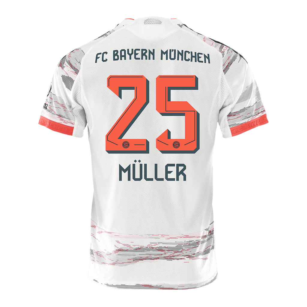 Bayern München Auswärtstrikot 2025/26 Spieler-Version MÜLLER #25