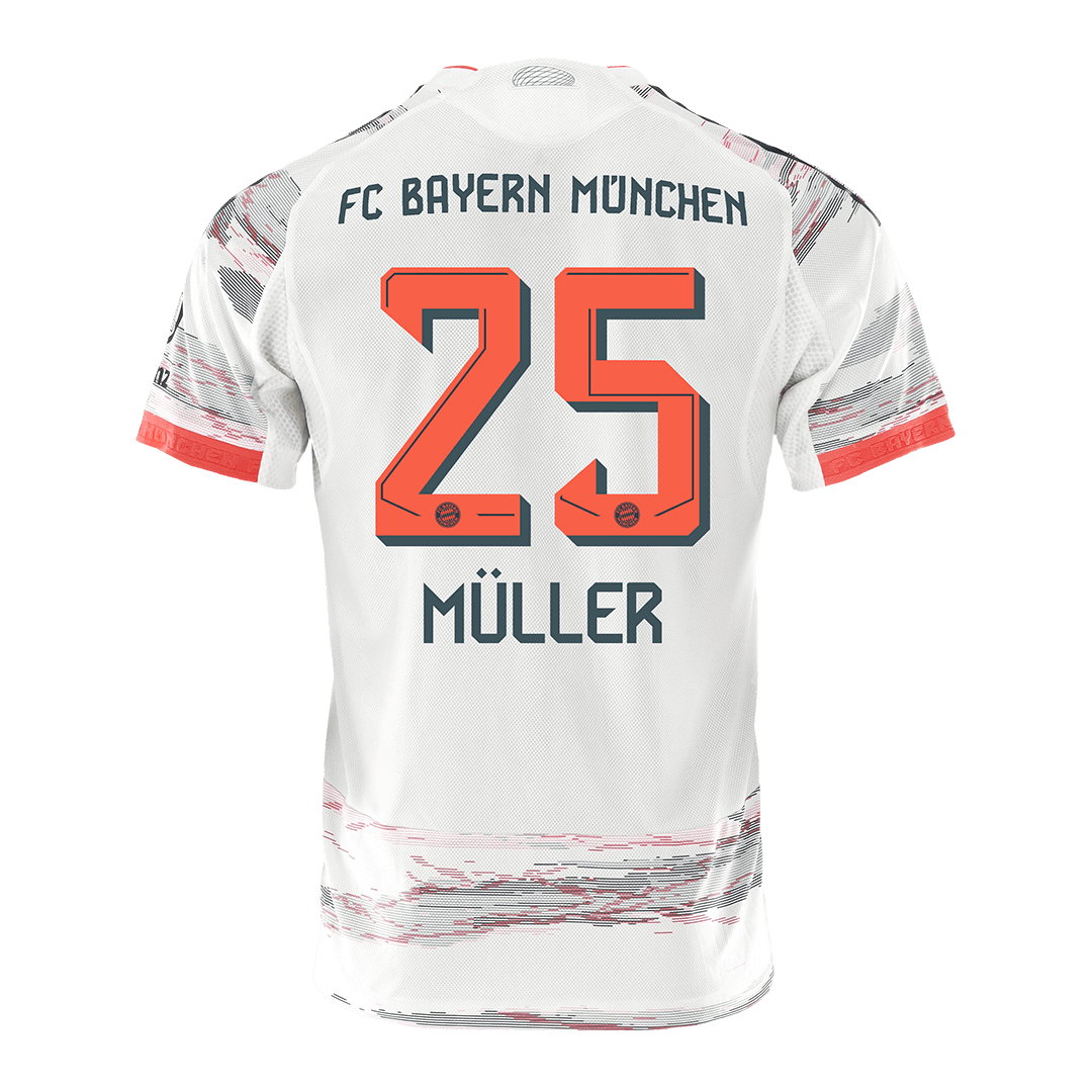 Bayern München Auswärtstrikot 2025/26 Spieler-Version MÜLLER #25