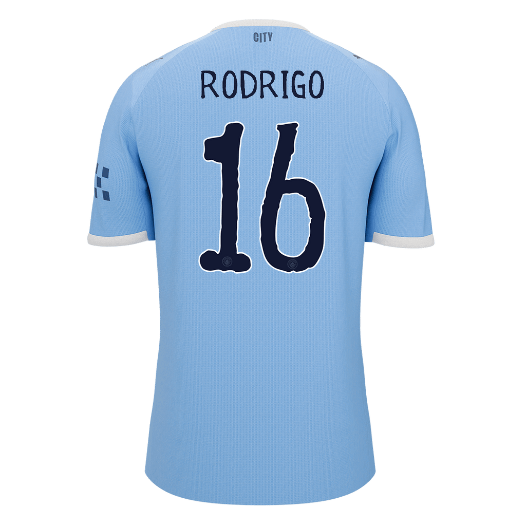 Manchester City Heimtrikot 2025/26 Fan-Version RODRIGO #16 Klub-WM