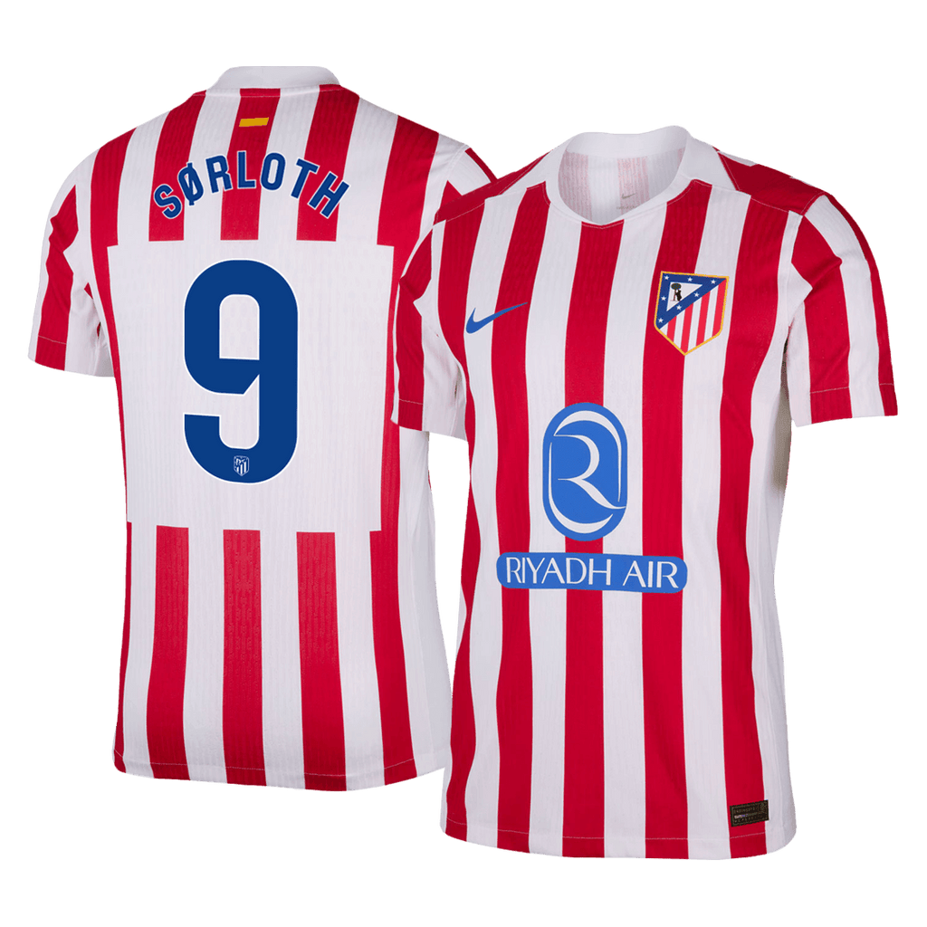 Atletico Madrid Heimtrikot 2025/26 Spieler-Version SØRLOTH #9