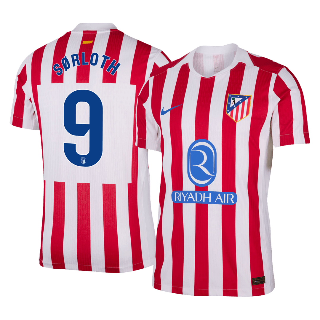 Atletico Madrid Heimtrikot 2025/26 Spieler-Version SØRLOTH #9