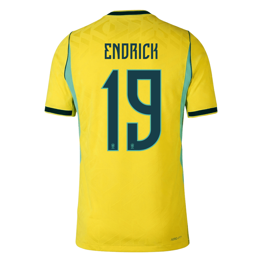 Brazil Heimtrikot 2026 Spieler-Version ENDRICK #19