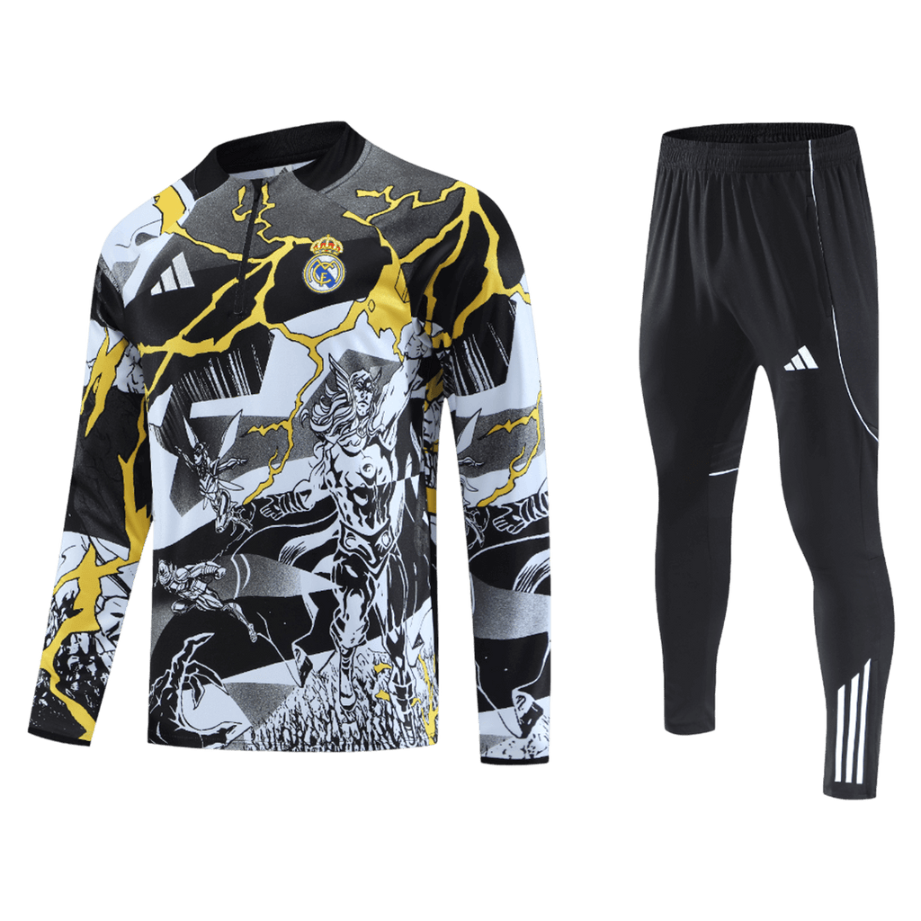 Real Madrid Kinder Trainingsanzug 2025/26 Schwarz
