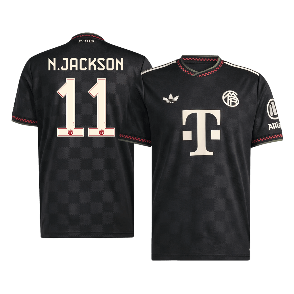 Bayern München Ausweichtrikot 2025/26 Fan-Version N.JACKSON #11