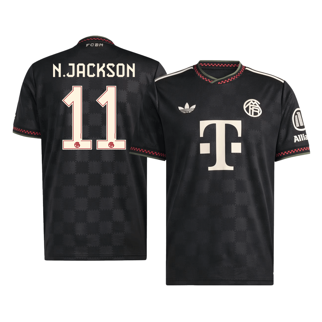 Bayern München Ausweichtrikot 2025/26 Fan-Version N.JACKSON #11
