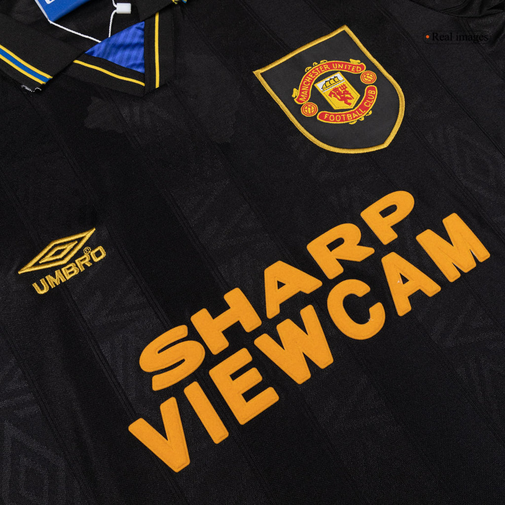 Manchester United Retro Auswärtstrikot Langarm 1993/94