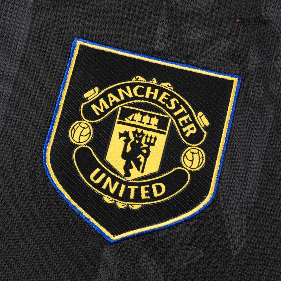 Manchester United Ausweichtrikot Langarm 2025/26 Fan-Version