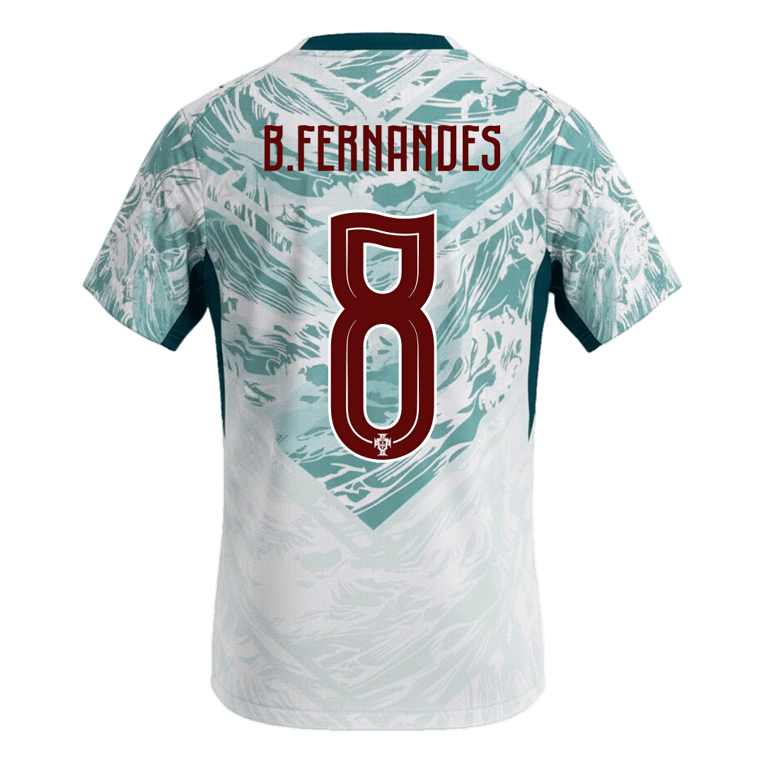 Portugal Auswärtstrikot 2026 Fan-Version B.FERNANDES #8