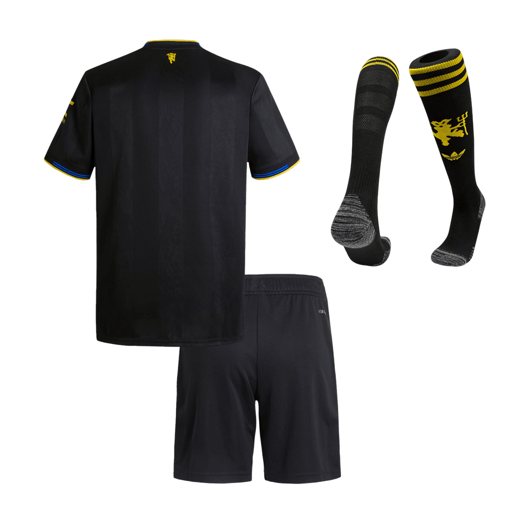 Manchester United Kinder Ausweichtrikot 3-teilig Set 2025/26