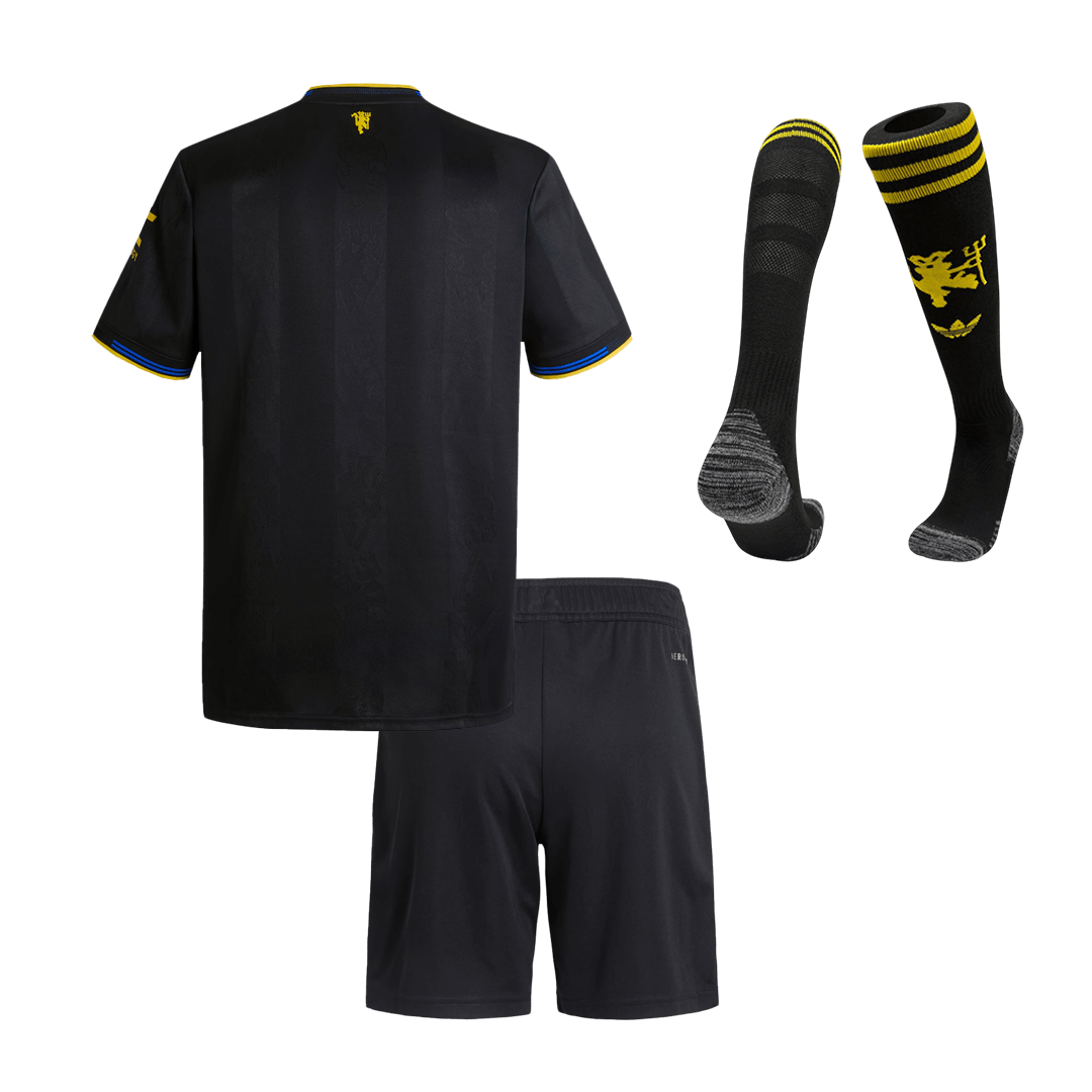 Manchester United Kinder Ausweichtrikot 3-teilig Set 2025/26