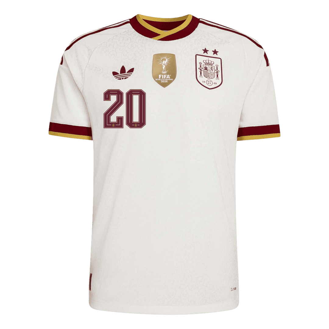 Spain Auswärtstrikot 2026 Spieler-Version PEDRI #20