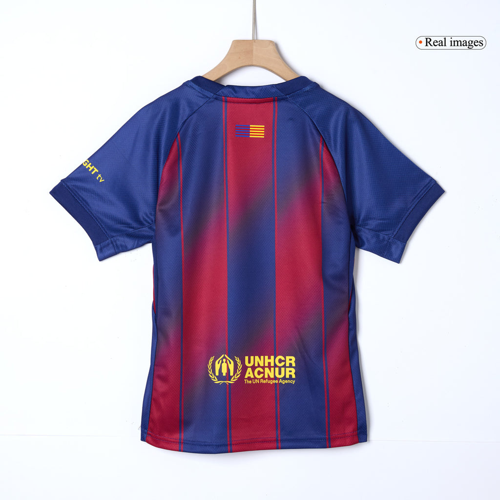Barcelona Kinder Heimtrikot 3-teilig Set 2025/26