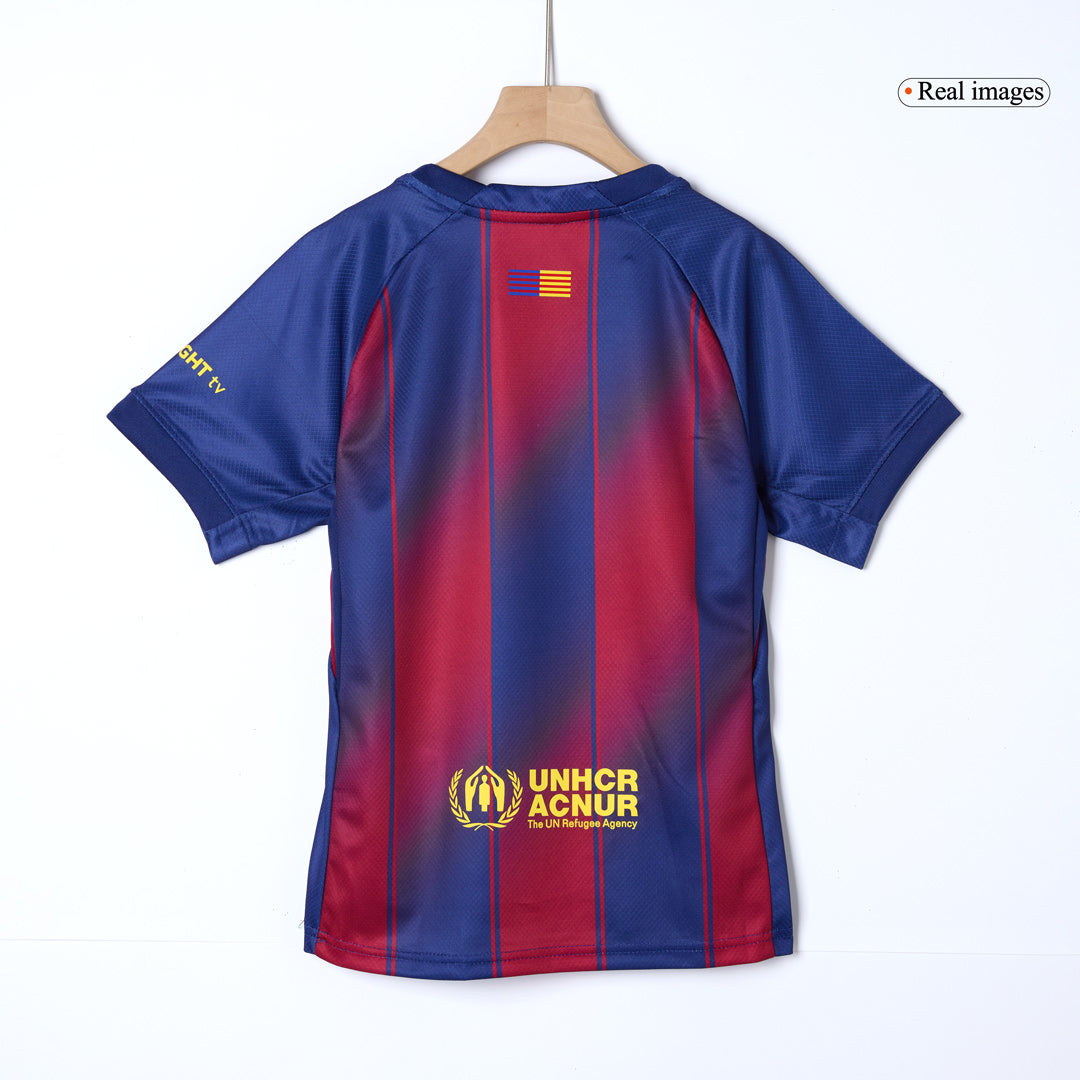 Barcelona Kinder Heimtrikot 3-teilig Set 2025/26