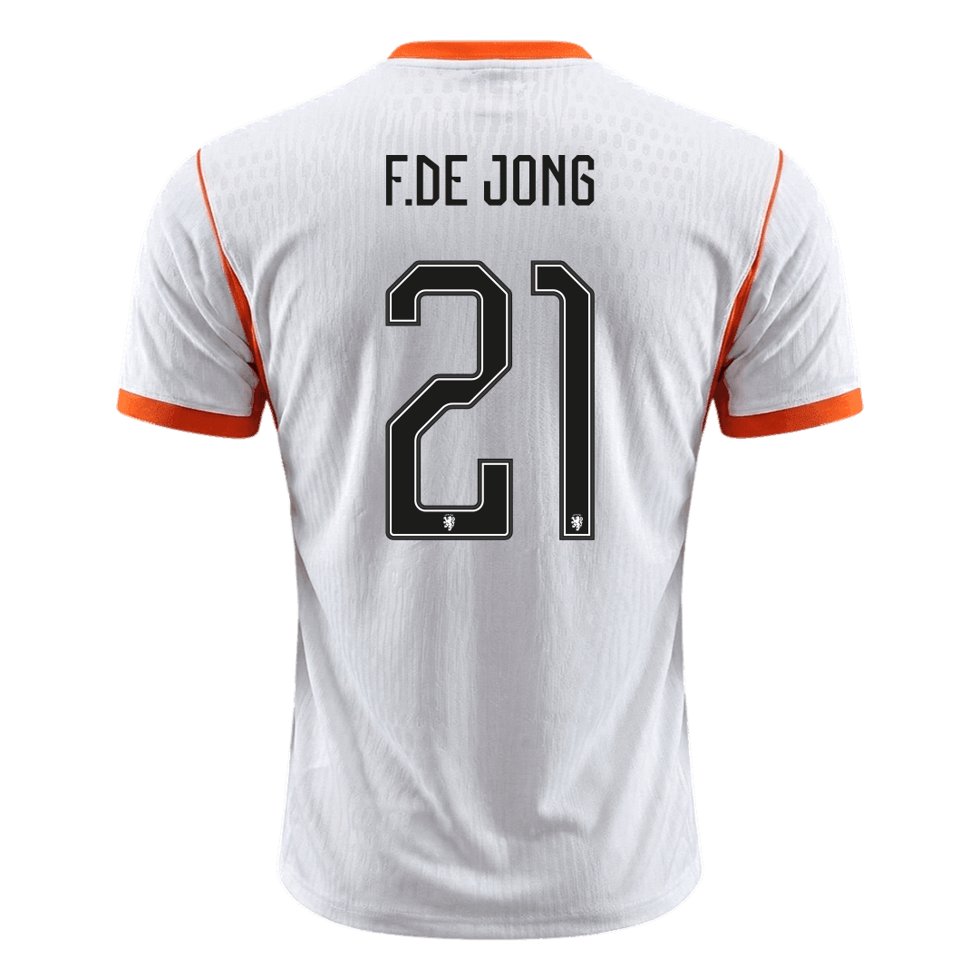 Netherlands Auswärtstrikot 2026 Spieler-Version F.DE JONG #21