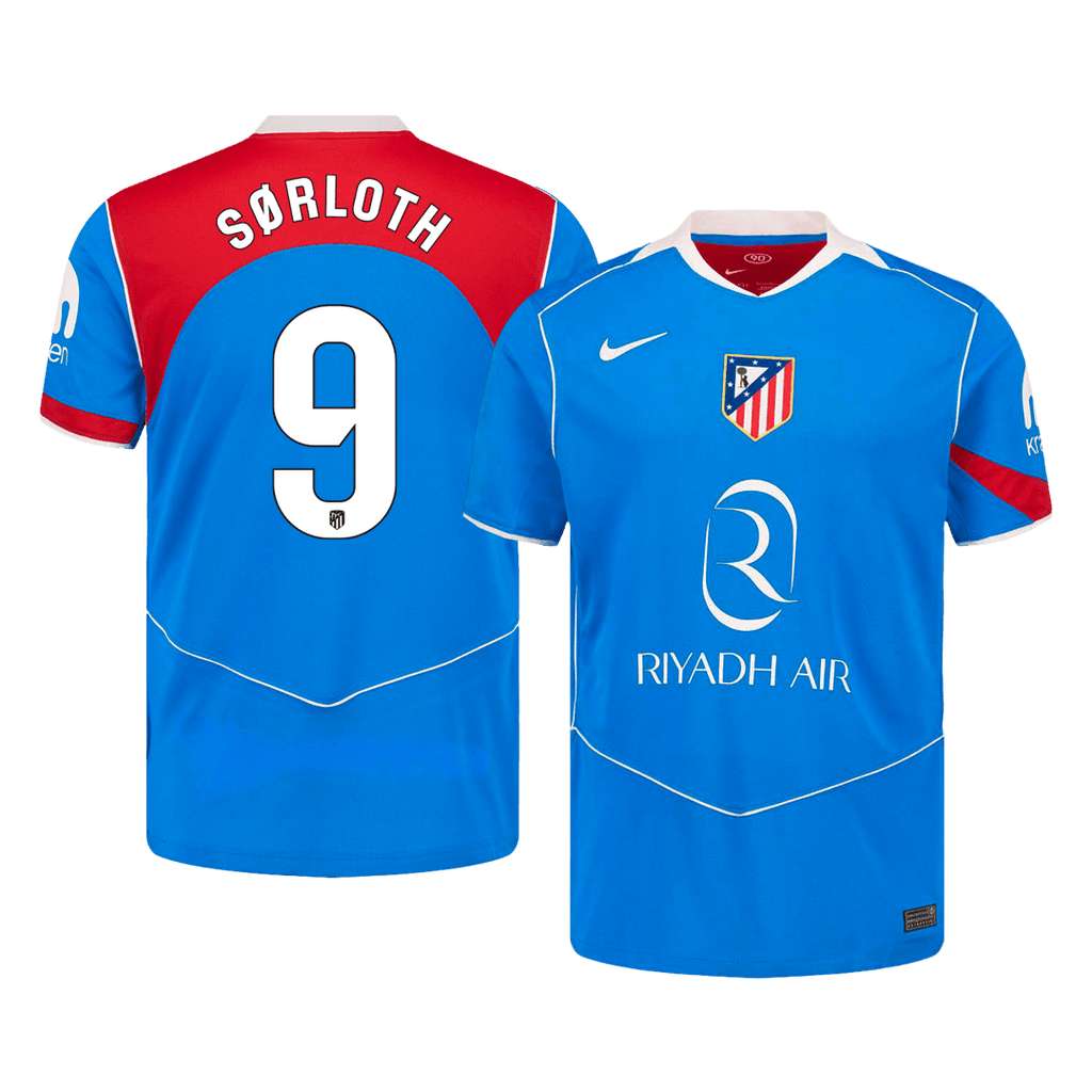 Atletico Madrid Ausweichtrikot 2025/26 Fan-Version SØRLOTH #9