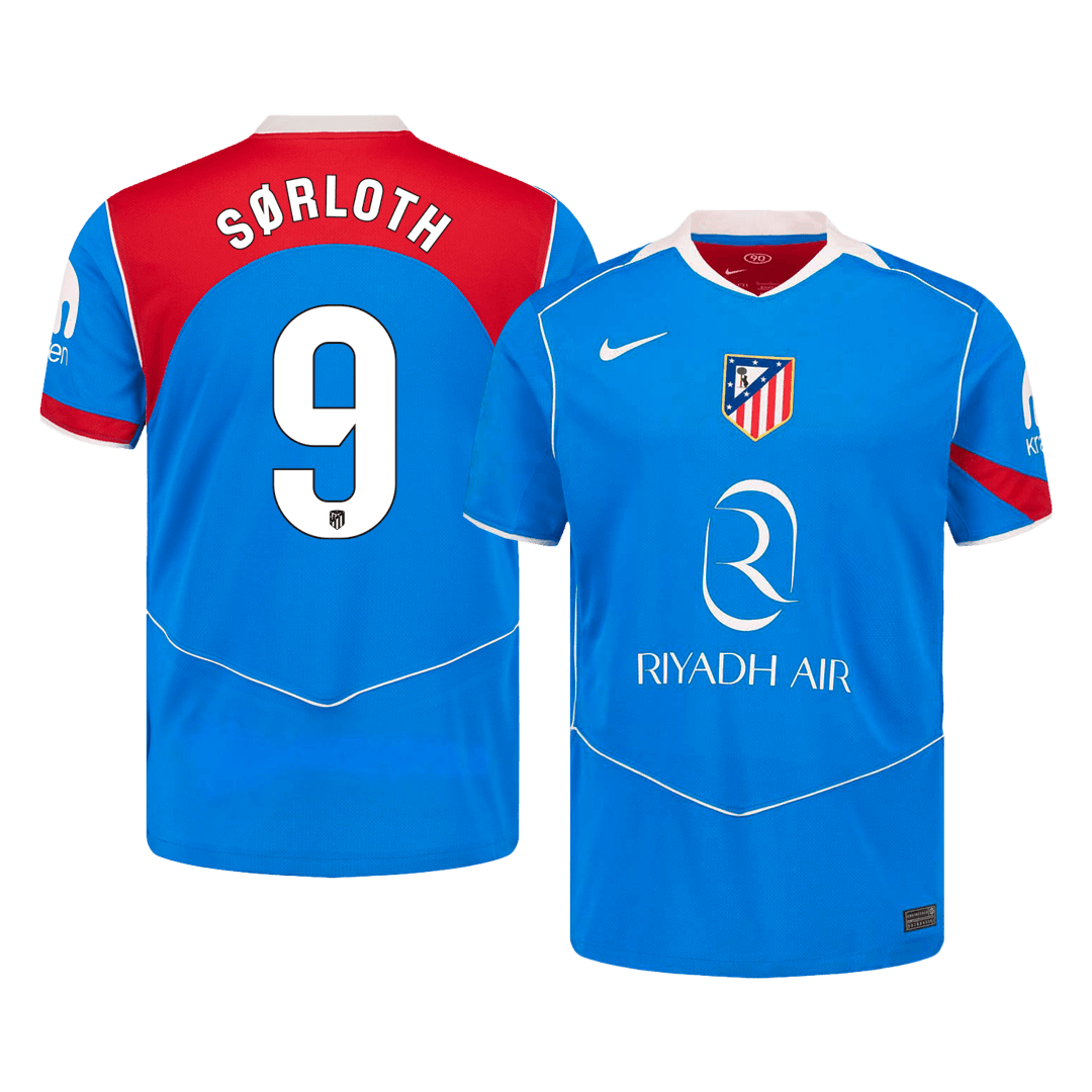 Atletico Madrid Ausweichtrikot 2025/26 Fan-Version SØRLOTH #9