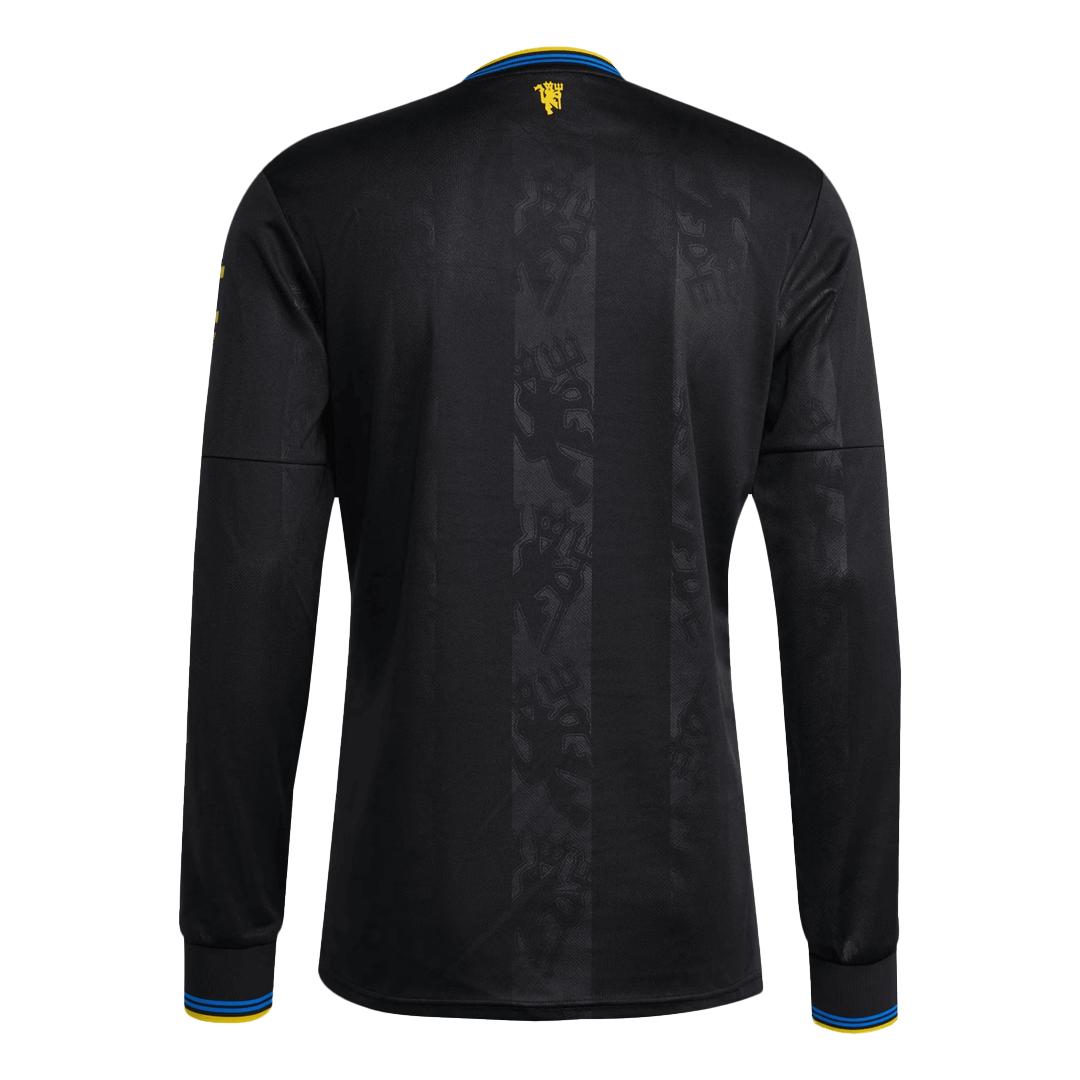 Manchester United Ausweichtrikot Langarm 2025/26 Fan-Version