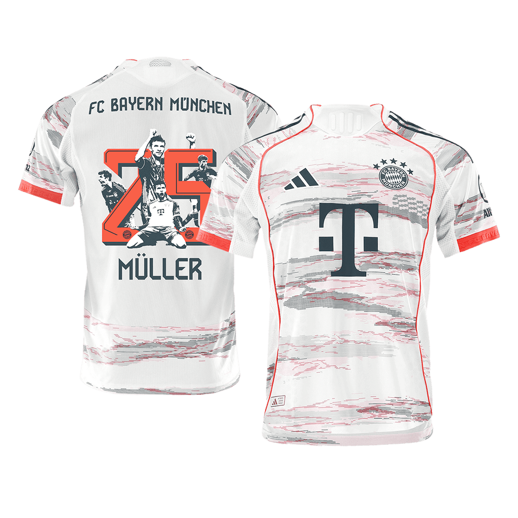 Bayern München Auswärtstrikot 2025/26 Spieler-Version MÜLLER Special #25