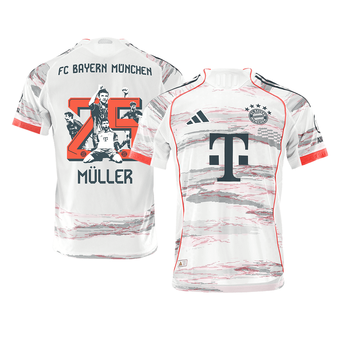 Bayern München Auswärtstrikot 2025/26 Spieler-Version MÜLLER Special #25