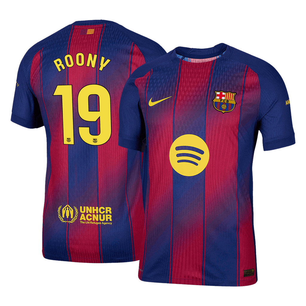 Barcelona Heimtrikot 2025/26 Spieler-Version ROONY #19
