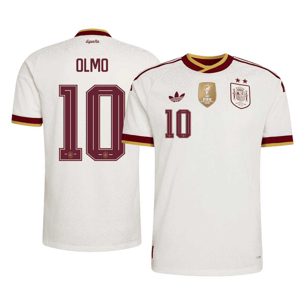 Spain Auswärtstrikot 2026 Spieler-Version OLMO #10