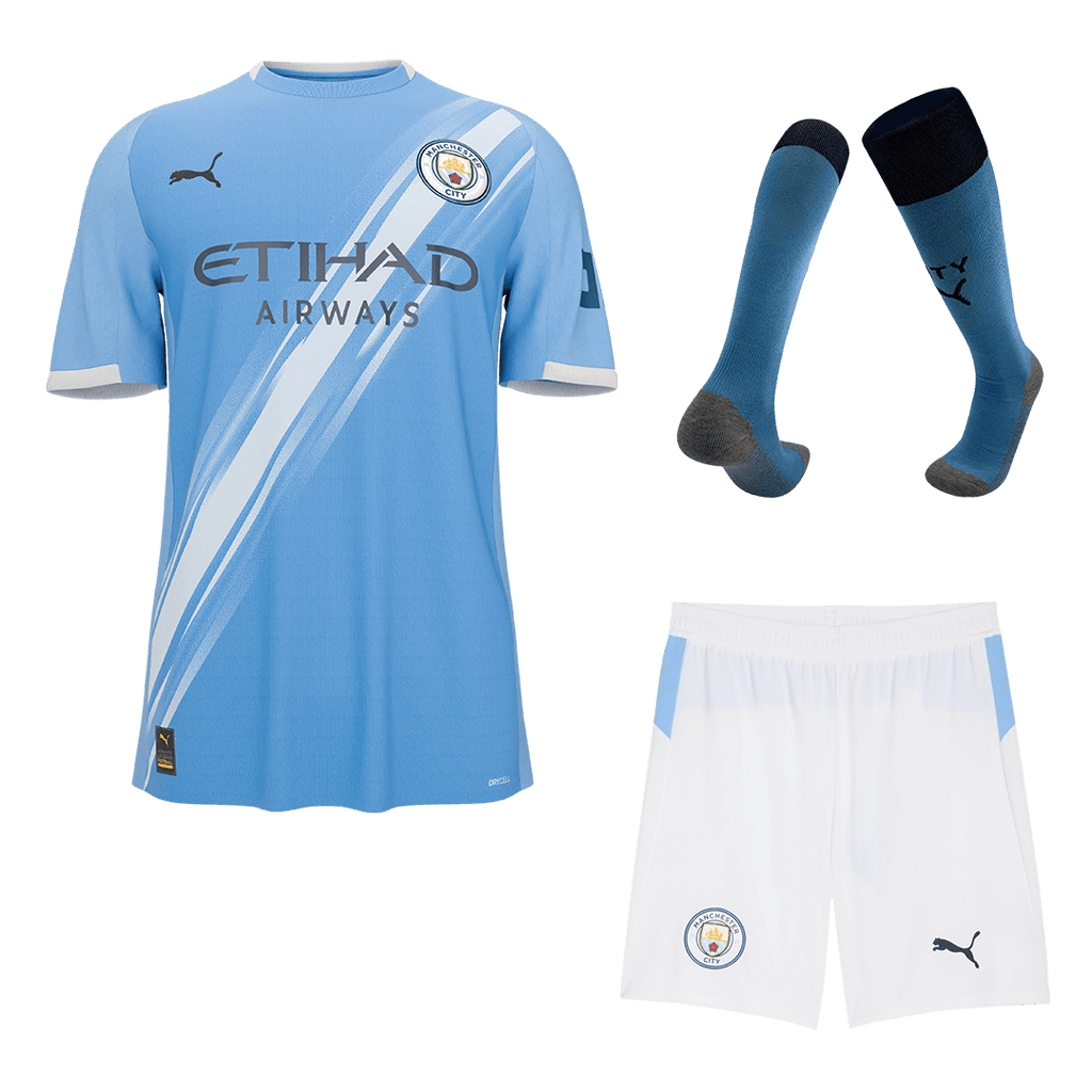 Manchester City Herren Heimtrikot Fan Version 3-teilig 2025/26