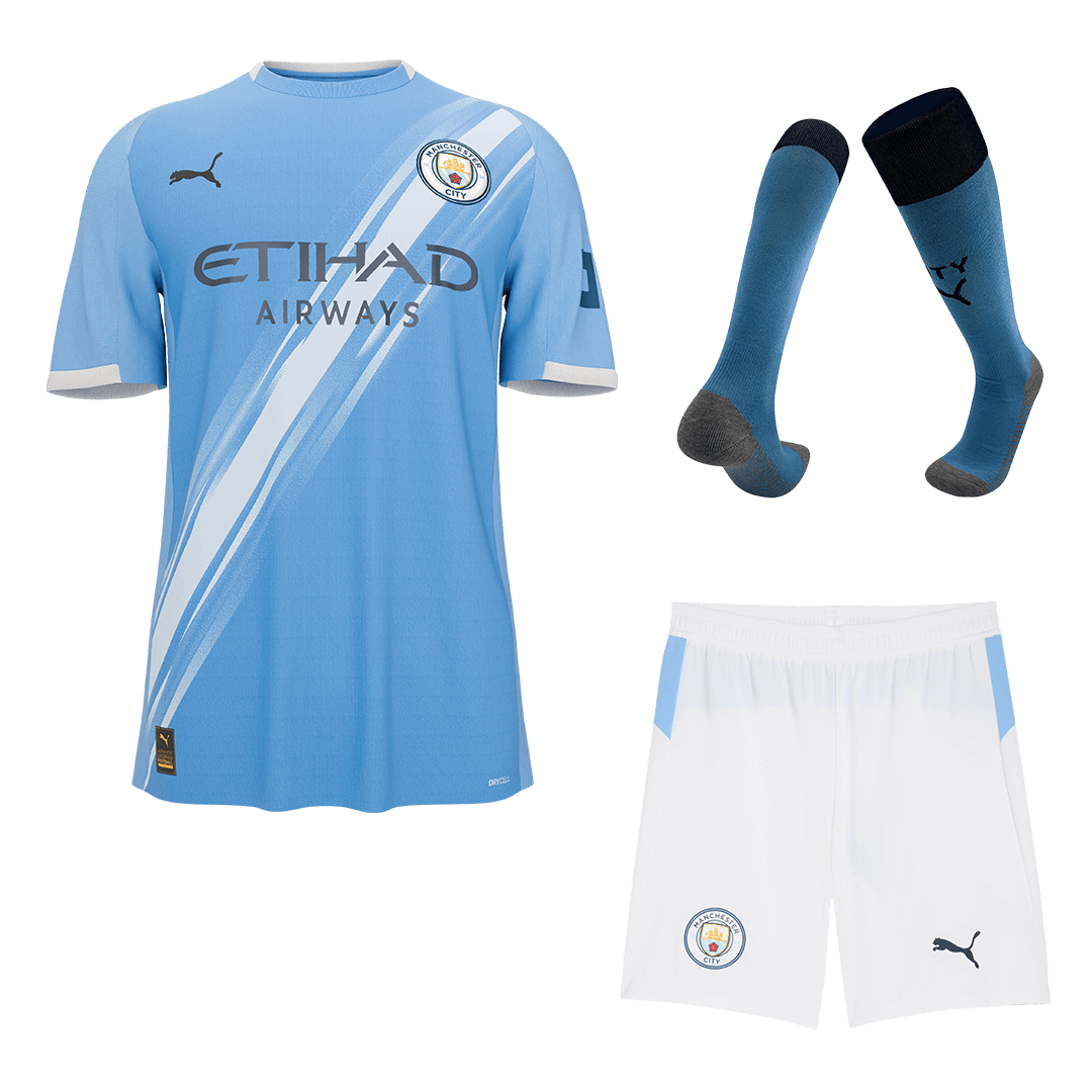 Manchester City Herren Heimtrikot Fan Version 3-teilig 2025/26