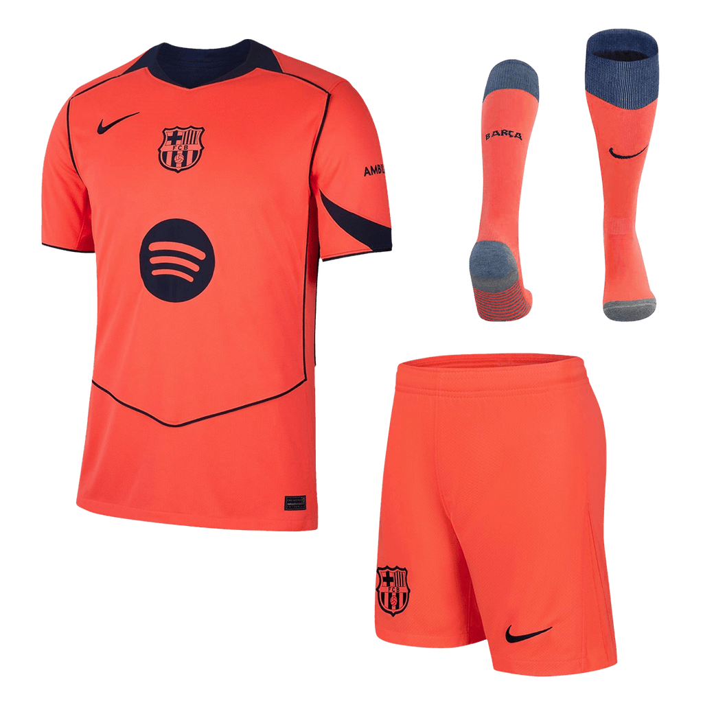 Barcelona Herren Ausweichtrikot Fan Version 3-teilig 2025/26