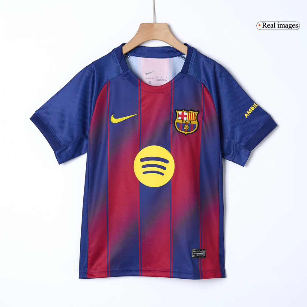 Barcelona Kinder Heimtrikot 2-teilig Set 2025/26