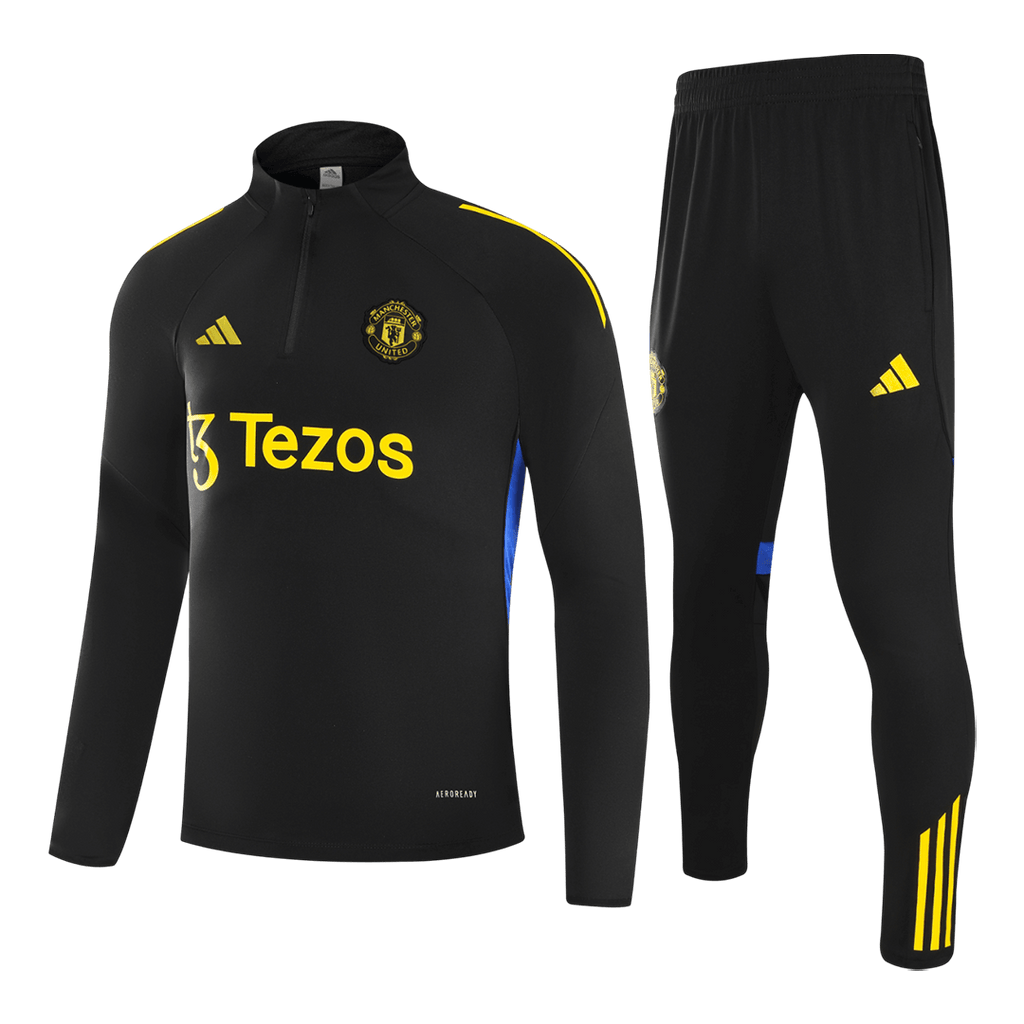 Manchester United Kinder Trainingsanzug 2025/26 Schwarz