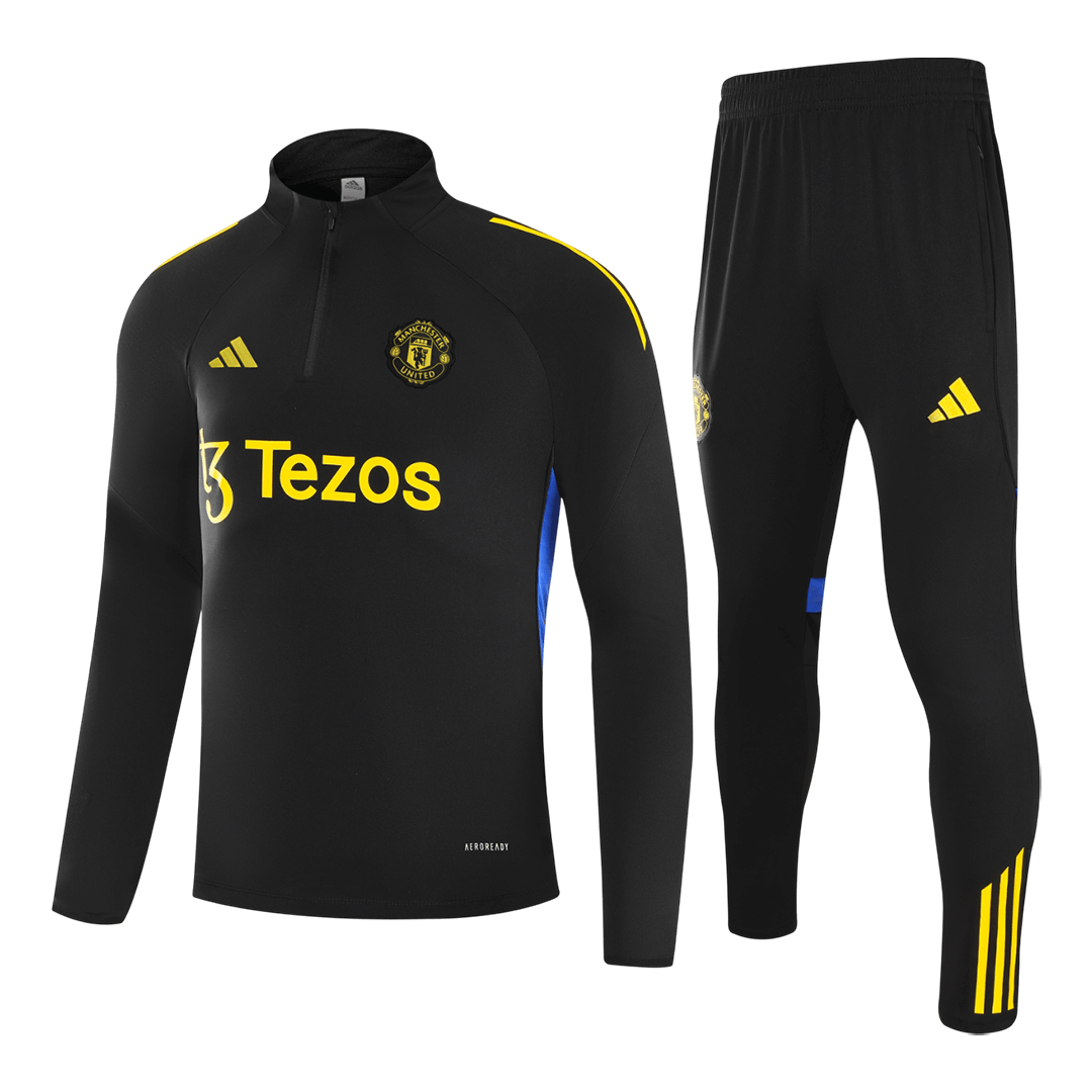 Manchester United Kinder Trainingsanzug 2025/26 Schwarz