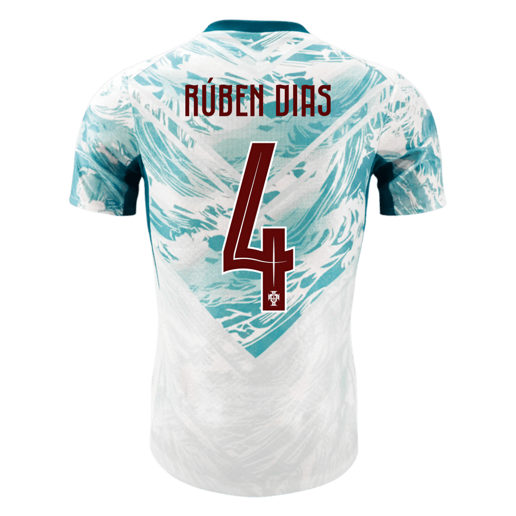 Portugal Auswärtstrikot 2026 Spieler-Version RÚBEN DIAS #4