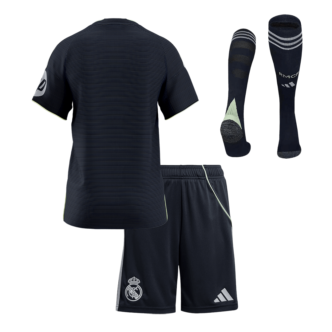Real Madrid Kinder Auswärtstrikot 3-teilig Set 2025/26