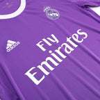 Real Madrid Retro Auswärtstrikot Langarm 2016/17 SERGIO RAMOS #4