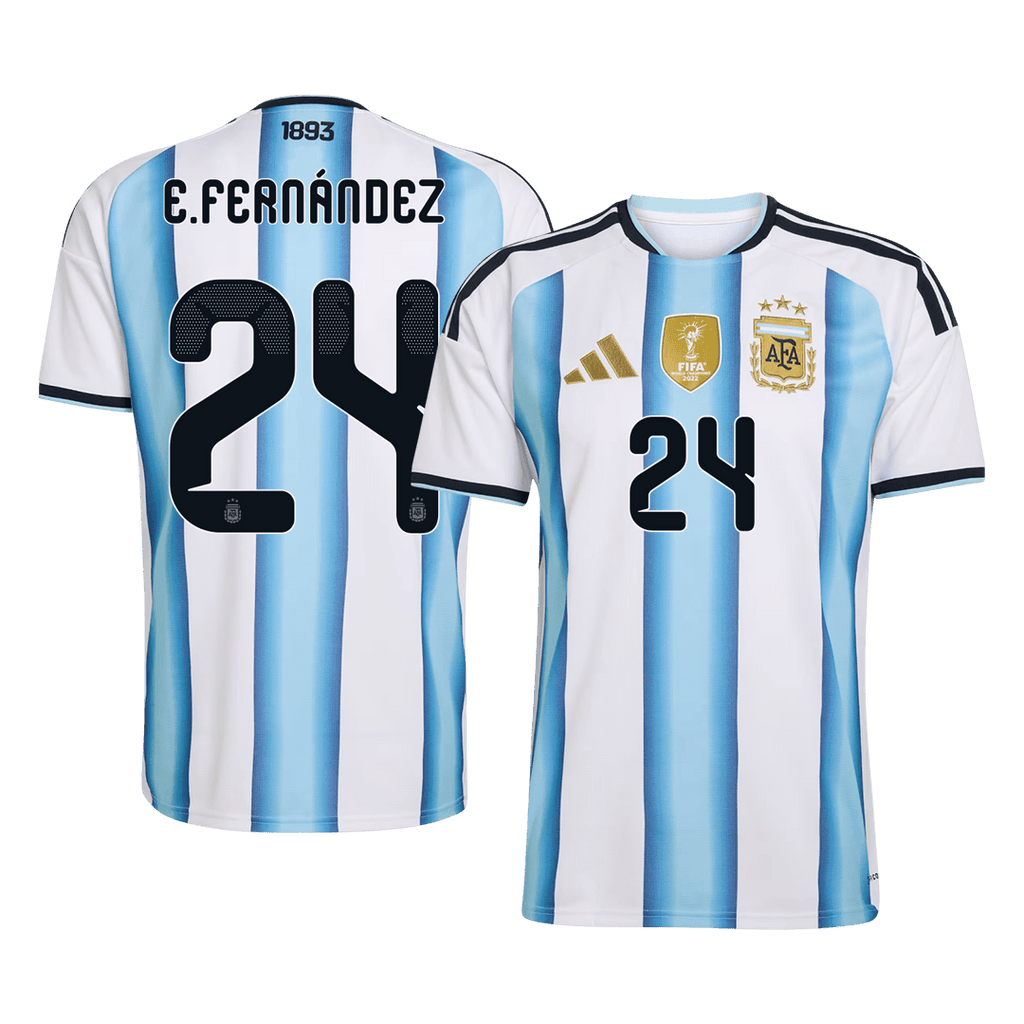 Argentinien Heimtrikot 2026 Fan-Version E. FERNÁNDEZ #24