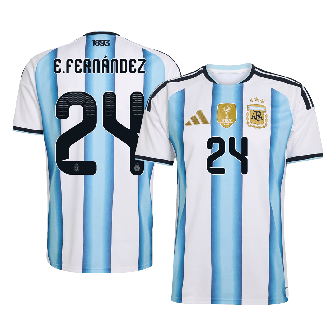 Argentinien Heimtrikot 2026 Fan-Version E. FERNÁNDEZ #24