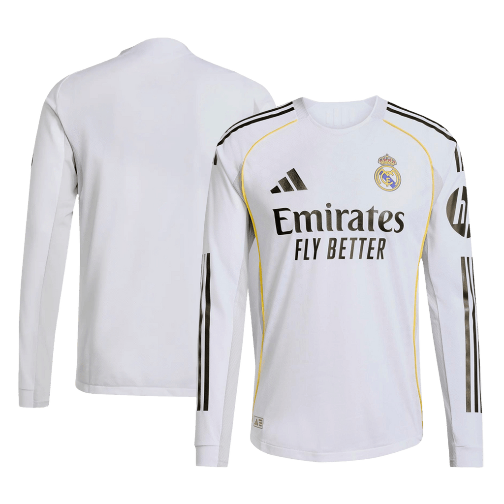Real Madrid Heimtrikot Langarm 2025/26 Spieler-Version
