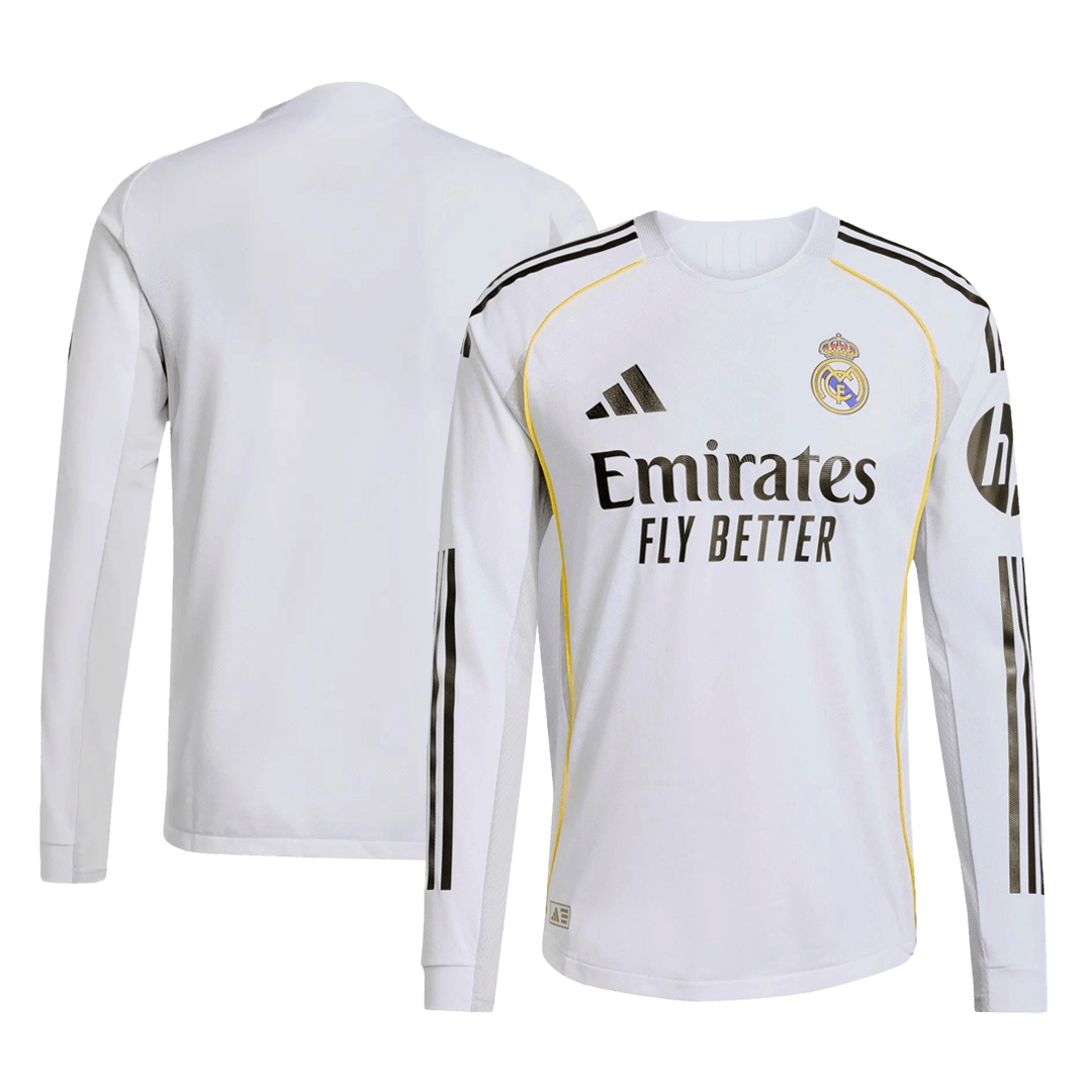 Real Madrid Heimtrikot Langarm 2025/26 Spieler-Version