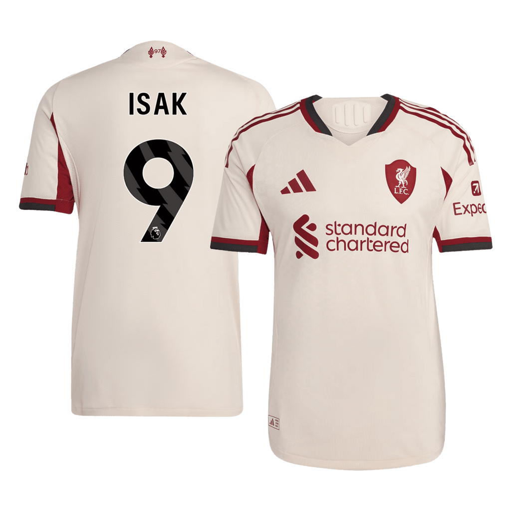 Liverpool Auswärtstrikot 2025/26 Spieler-Version ISAK ##9