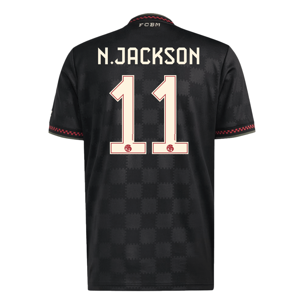 Bayern München Ausweichtrikot 2025/26 Fan-Version N.JACKSON #11