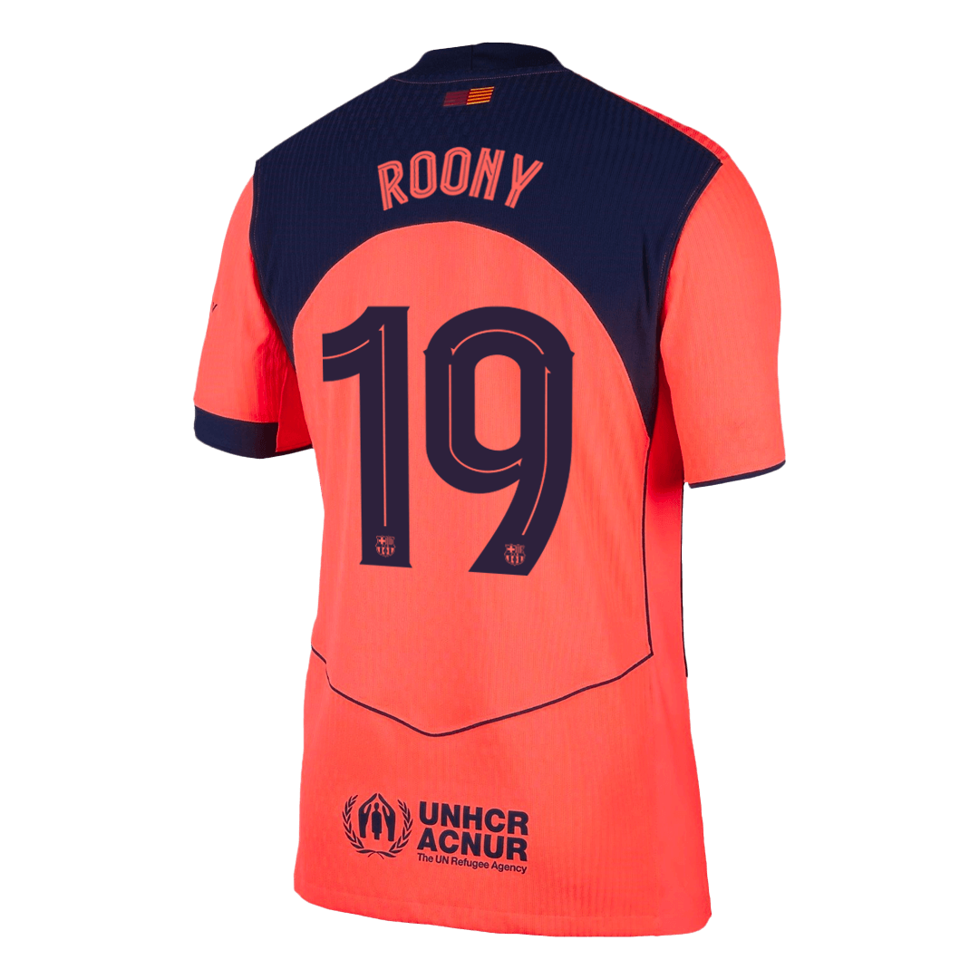 Barcelona Ausweichtrikot 2025/26 Spieler-Version ROONY #19 UCL